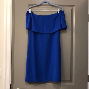 Royal Blue Off the Shoulder Dress